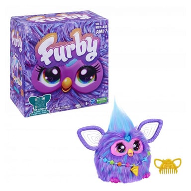 Hasbro Pound Puppies Plush Furby violet peluche interactive Violet pour garçon - vue 4
