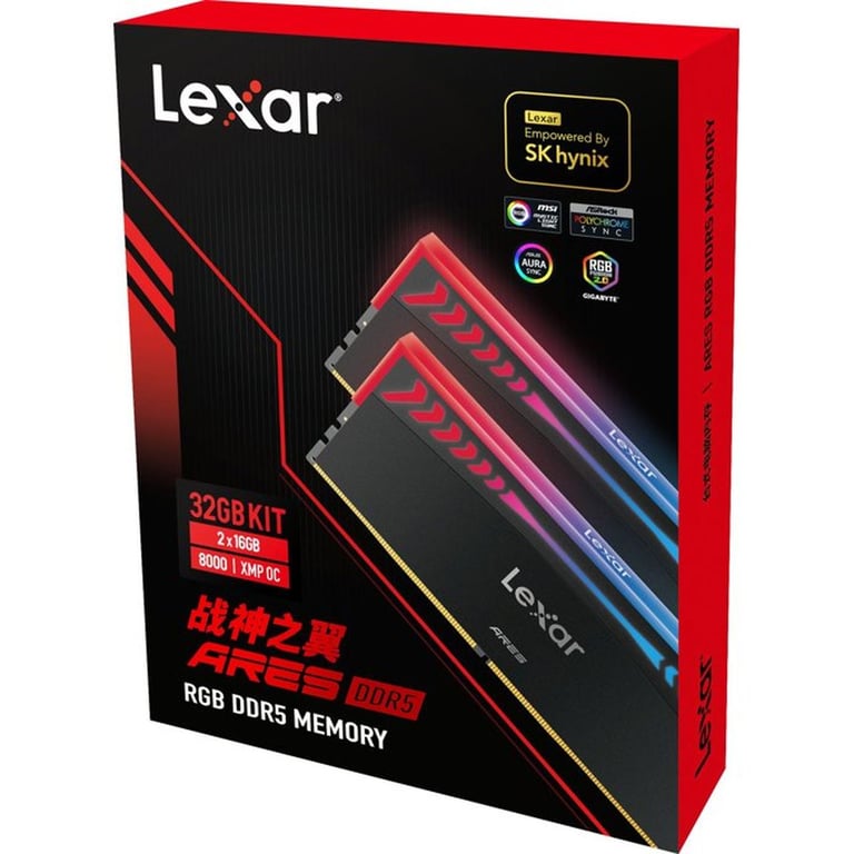 Lexar LD5U16G80C38BR RGD module de mémoire 2 x DDR5 8000 MT/ Neuf - vue 4