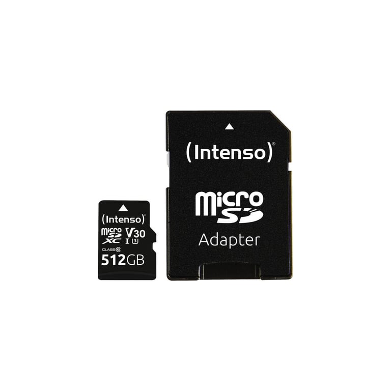 Carte mémoire Intenso 3433493 microSDXC UHS I U3 V30 avec adaptateur SD - vue 3