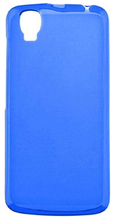 Coque silicone unie compatible Givré Bleu Wiko Fizz