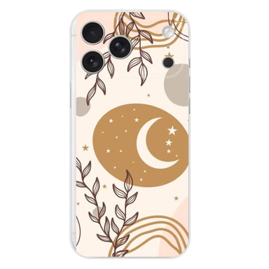 Coque en silicone - Compatible pour Apple iPhone 17 Pro Max - design lunaison