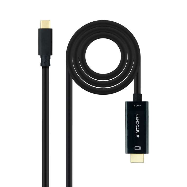 Nanocable 10.15.5135 câble vidéo et adaptateur 5 m USB Type-C HDMI Noir - Neuf