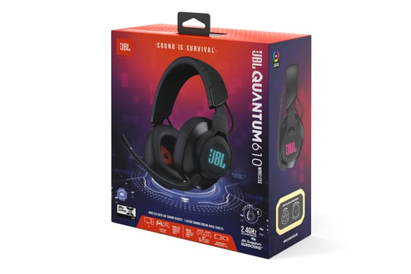 Casque Gaming circum-auriculaire sans fil JBL Quantum 610 - Noir