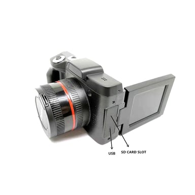 Appareil photo numérique HD avec 16 MP et zoom numérique 16x Black