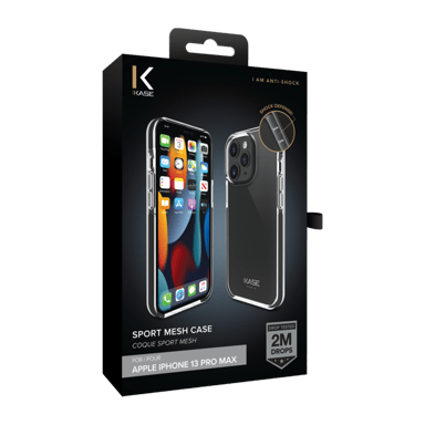 Backcover sportiva in rete per Apple iPhone 13 Pro Max, Jet Black