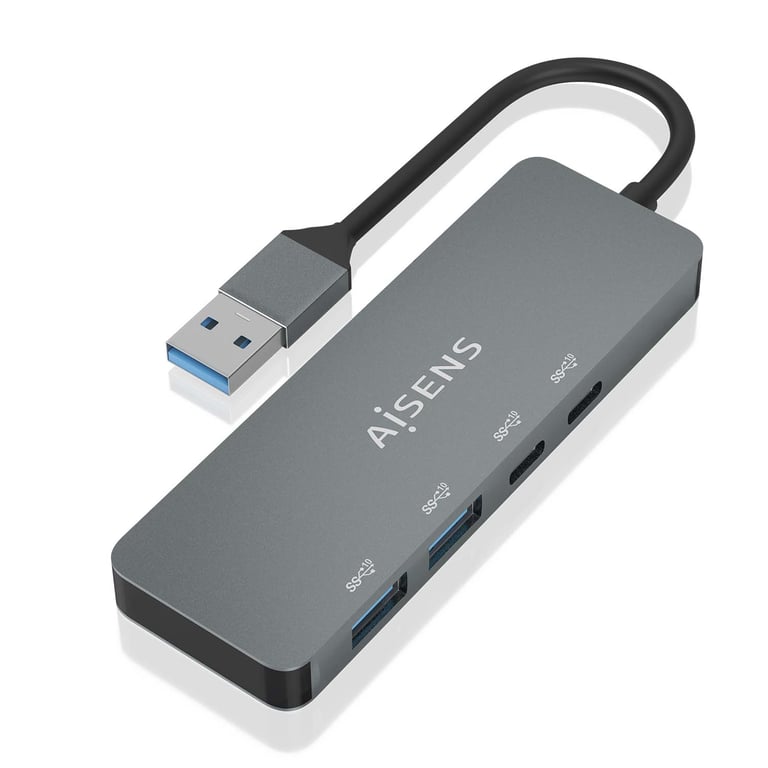 AISENS A106 0696 hub & concentrateur USB 3.2 Gen 2 3.1 Gen 2 Type A 10000 Mbit/ Neuf