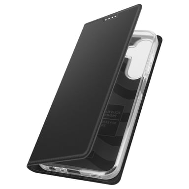 Dux Ducis Funda para Samsung Galaxy A25 5G Solapa Portatarjetas y Soporte Video Negro