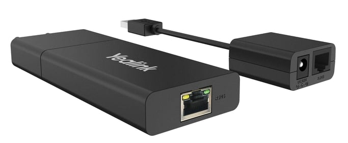 Yealink USB2CAT5E-EXT Ricevitore e trasmettitore di rete Nero