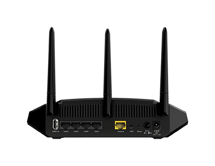 NETGEAR R6850 routeur sans fil commutateur 4 ports 1GbE Wi Fi 5 Bi bande - vue 2