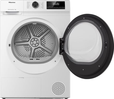 DHQE900UWDC - Asciugatrice a libera installazione Hisense da 9 kg, bianca