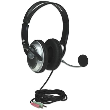 Manhattan 175555 Auricolare/Headset con archetto per chiamate/musica Nero