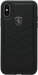 Funda de piel auténtica acolchada Ferrari Heritage para iPhone X/XS, Negro