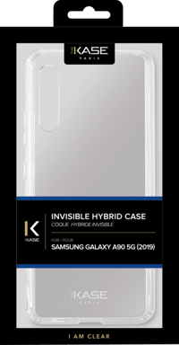 Carcasa híbrida invisible para Samsung Galaxy A90 5G 2019, Transparente.