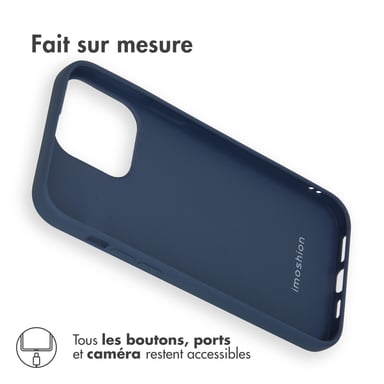 imoshion Coque Couleur pour Apple iPhone 14 Pro Max - Bleu foncé