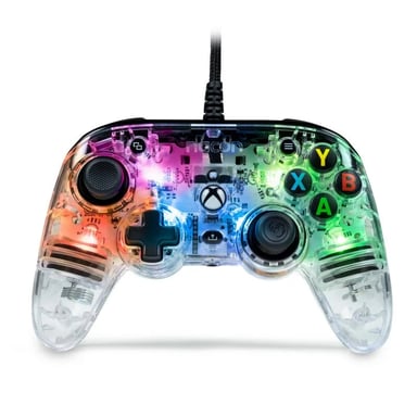 NACON Pro Compact Colorlight Noir, Transparent USB Manette de jeu Analogique/Numérique PC, Xbox One, Xbox Series S, Xbox Series X