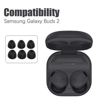 Almohadillas para auriculares internos Samsung Galaxy Buds 2 3,8 mm 3 pares Black