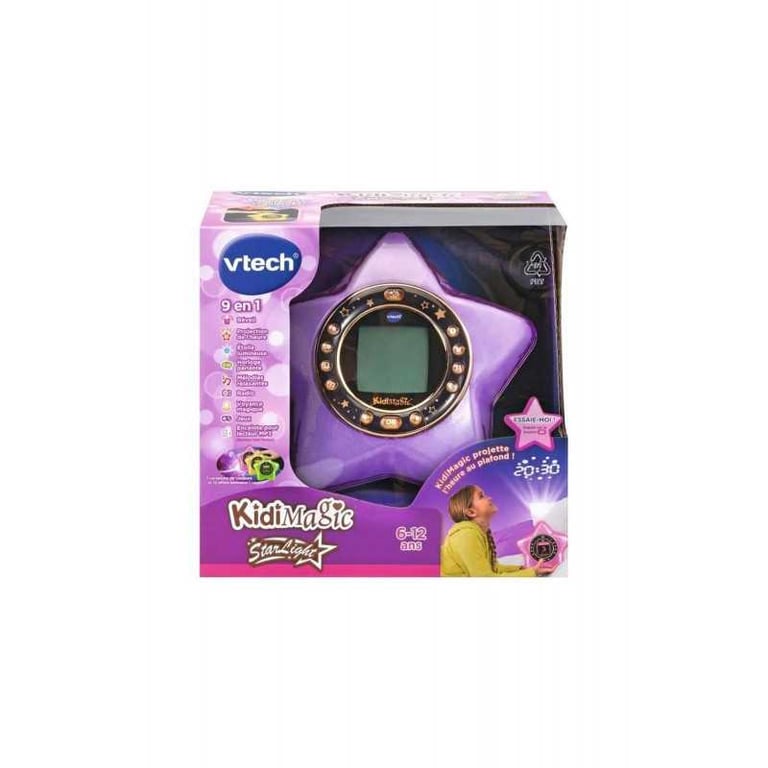 VTech KidiMagic Starlight Radio Réveil Enfant 9 en 1 Étoile avec Effets Lumineux Projection de 'Heure au Plafond Enceinte Jeux Cadeau Enfant de à Contenu en Français - vue 4
