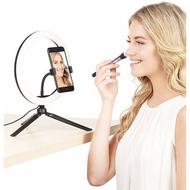 Anneau LED Selfie Pro avec support et déclencheur Bluetooth