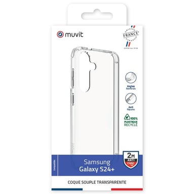 Muvit Para Francia Funda reciclada transparente Samsung Galaxy S24+