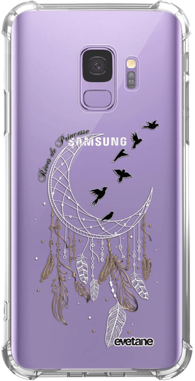 Evetane Coque Samsung Galaxy S9 anti-choc souple angles renforcés transparente Motif Rêves de prince