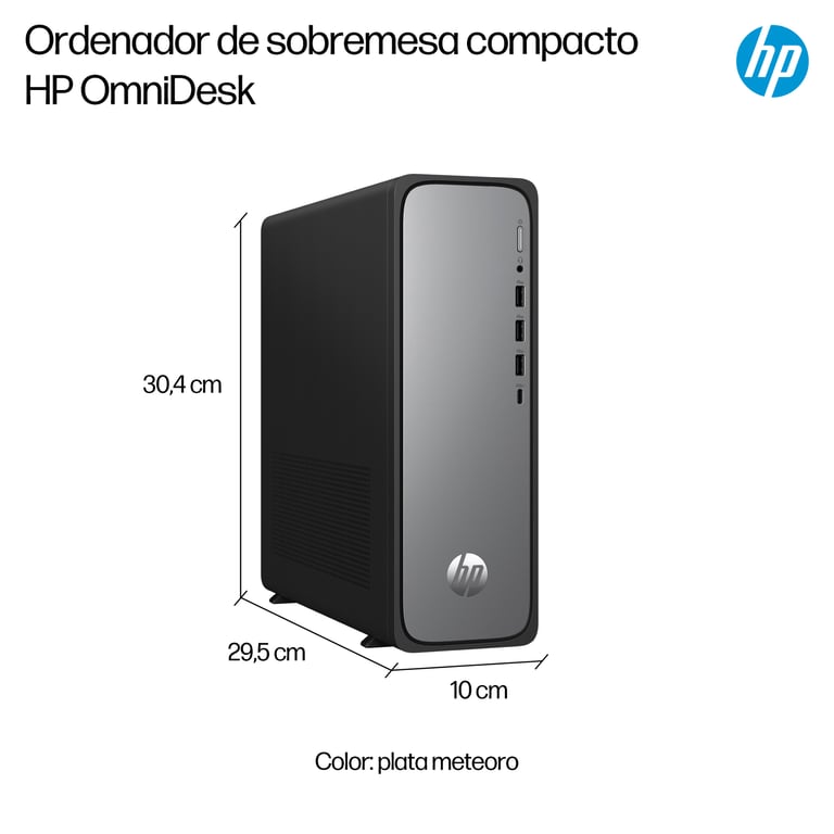 PC Sobremesa HP OmniDesk S03 0003ns Intel Core 300 8GB Wi Fi 6 FreeDOS - vue 3