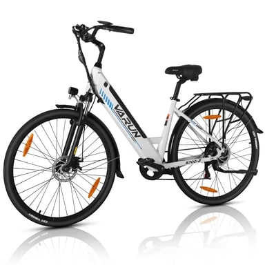 Bicicleta Eléctrico S700-2 | Velocidad Máx 40 km/h | Autonomía 50 km | Motor 250W | Batería 48V 10.4Ah | Neumáticos de 28 Pulgadas | Blanco