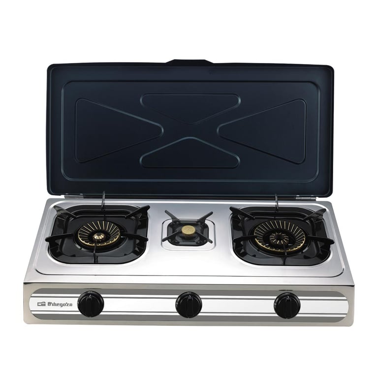 Cuisinière À Gaz Orbegozo FO 3500 – 3 Brûleurs, Compacte