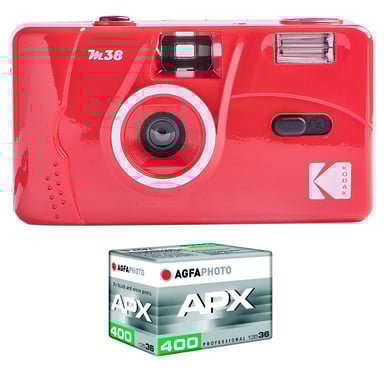 KODAK - Appareil Photo Rechargeable KODAK M38-35mm, Objectif Haute Qualité, Flash Intégré, Pile AA