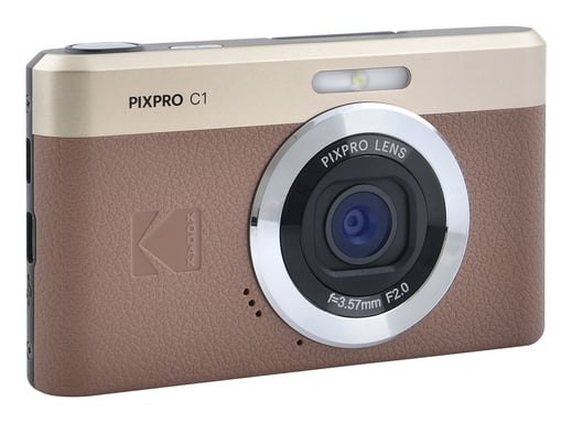 Kodak PIXPRO C1BN appareil photo numérique 1/3'' Appareil-photo compact 13 MP CMOS 4160 x 3120 pixels Marron