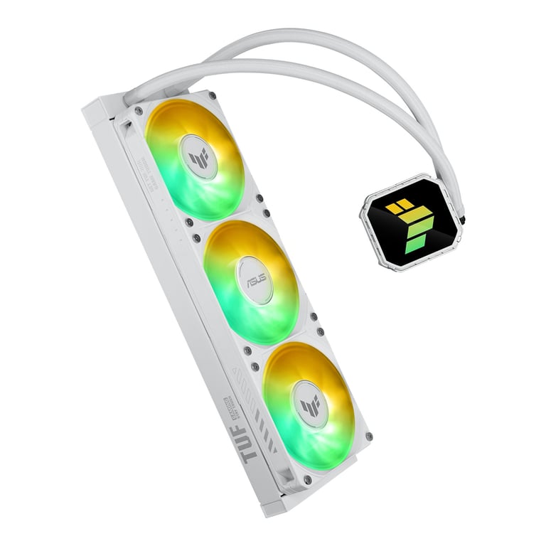 Refroidisseur liquide ASUS TUF Gaming LC III 360 ARGB LCD – AIO 360mm écran LCD 2.8” 3 ventilateurs 120 mm ARGB tubes gainés 400 mm Intel LGA185117001200 & AMD AM5AM4 - vue 8