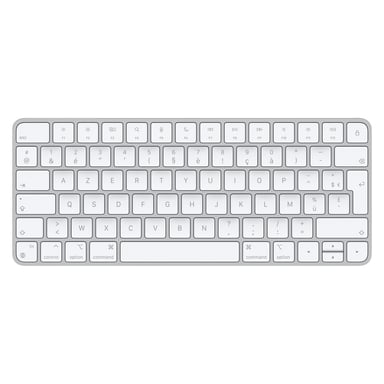 Apple Magic clavier Universel USB + Bluetooth AZERTY Français Aluminium, Blanc