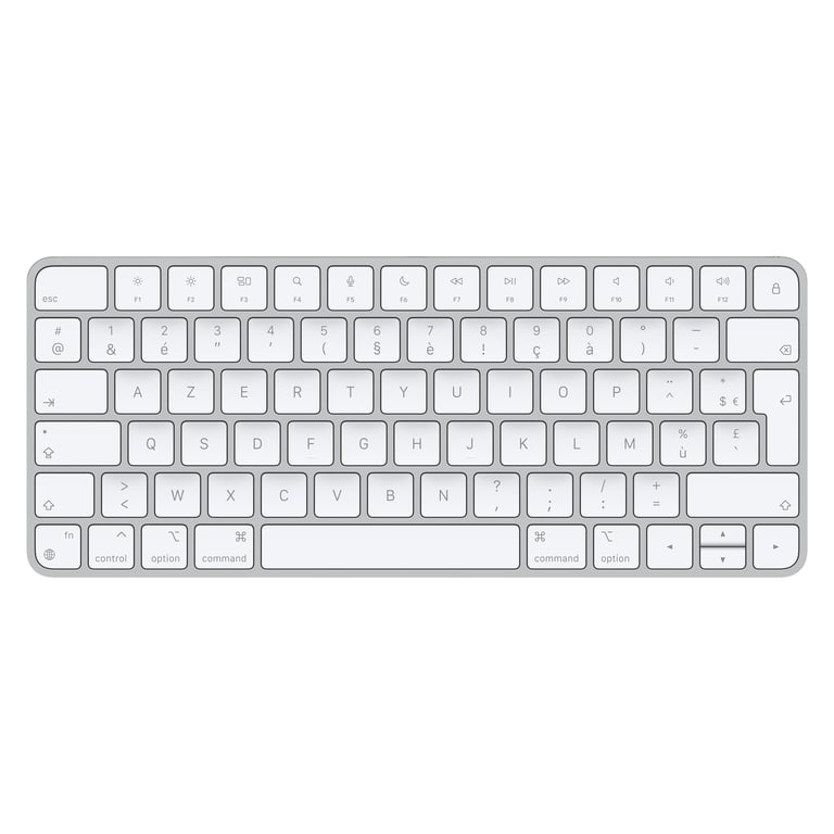 Apple Magic clavier Universel USB + Bluetooth AZERTY Français Aluminium, Blanc - Neuf