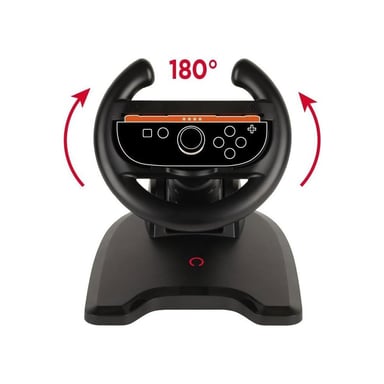 Volant Konix Racing Wheel pour Joy-Con Compatible Nintendo Switch 1 & 2 Compact Pliable Noir