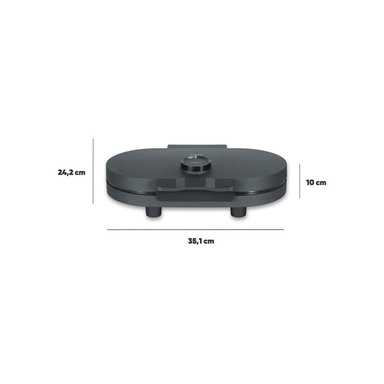 Gaufrier double Severin WA2118 1200 W plaques cœur Noir - Neuf