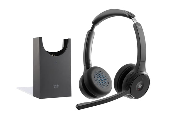 Cisco HS-WL-722-BUNAS-C écouteur/casque Sans fil Arceau Bureau/Centre d'appels Bluetooth Socle de chargement Noir