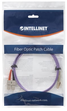 Intellinet 750936 Cable de fibra óptica e InfiniBand 3 m LC SC Violeta