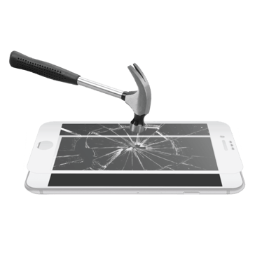 Protezione dello schermo in vetro temperato da bordo a bordo per Apple iPhone 6/6s/7/8, bianco