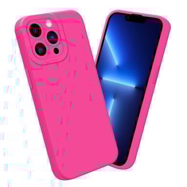 Coque pour Apple iPhone 13 PRO en FLUID HOTPINK Housse de protection Étui en silicone TPU flexible