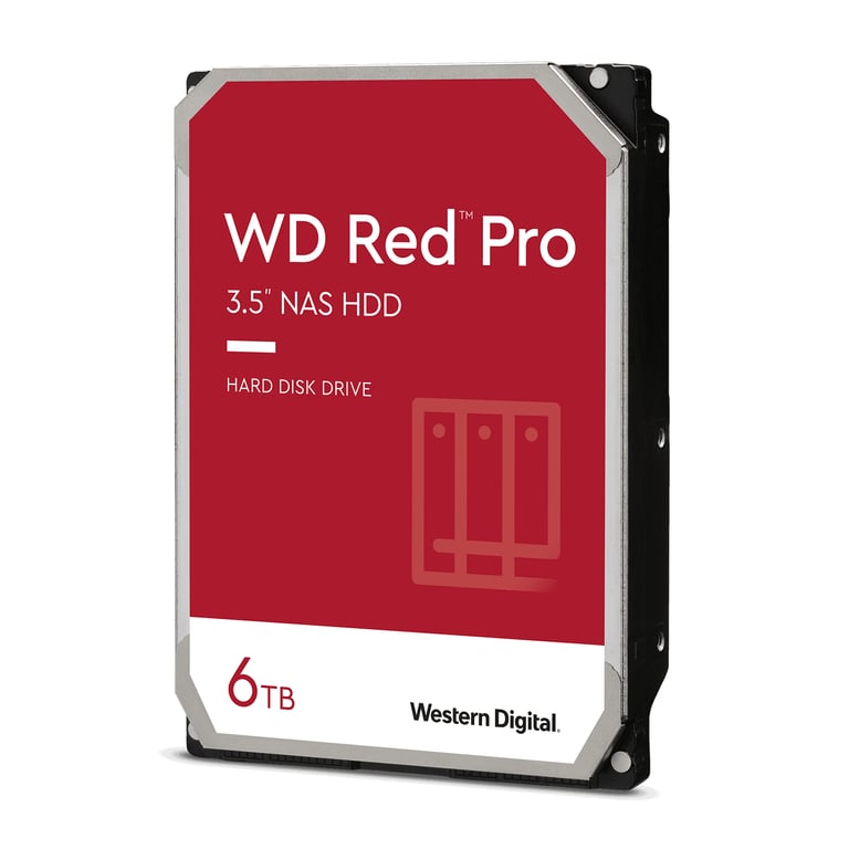 Western Digital RED PRO 6 TB disque dur 6 To 7200 tr/min 256 Mo 3.5  Série ATA III - Neuf