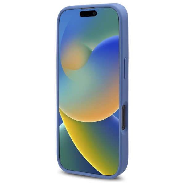Guess Étui pour iPhone 16 Pro Max 6.9 bleu étui rigide 4G Flowers Print MagSafe - vue 3