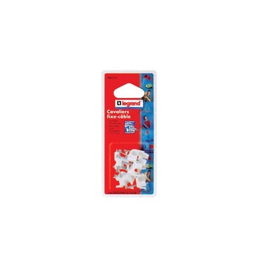 Legrand Multifix 0 983 81 Serre-câbles blancs x20 pour câble Ø7-10 mm