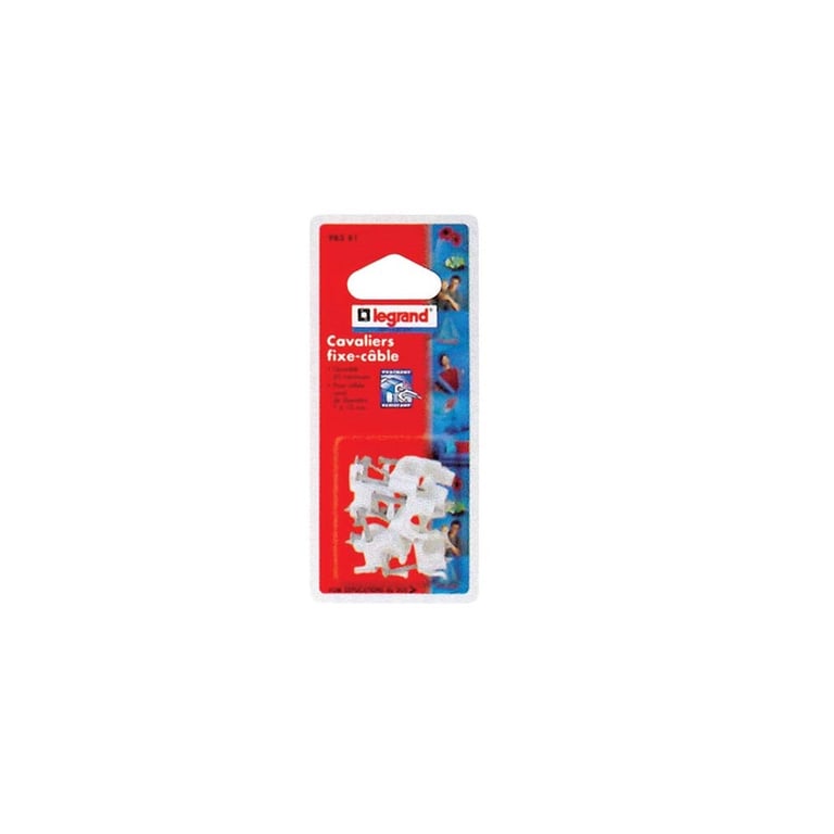 Cavalier fixe câble LEGRAND Multifix D: 7 à 10 mm Lot de - vue 2