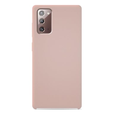 Coque silicone unie Soft Touch Sable rosé compatible Samsung Galaxy Note 20