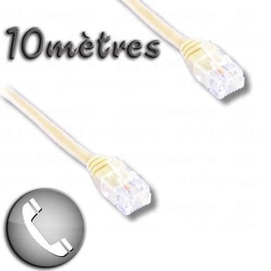 Lineaire TM20IH câble de téléphone 10 m Ivoire