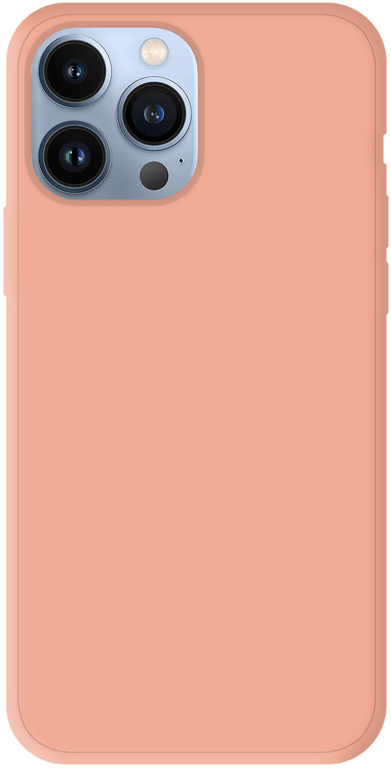 Coque silicone unie compatible Mat Rose Apple iPhone 13 Pro Max