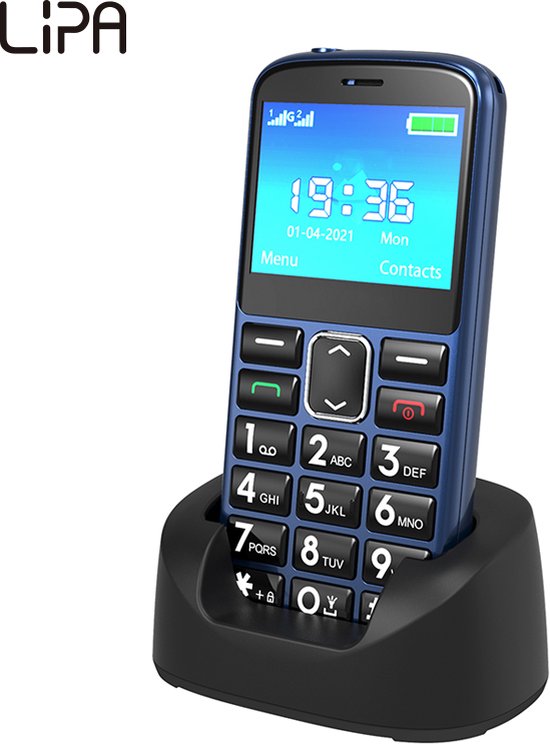 Lipa F70 téléphone pour seniors 4G Téléphone mobile pour seniors GSM pour seniors Chargement rapide USB C Batterie Bluetooth Neuf
