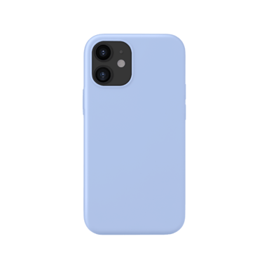 Funda antigolpes de gel de silicona suave para Apple iPhone 12 mini, Azul lila