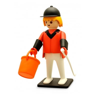 Figurita de resina del Caballo de Salto - Colección Vintage Playmobil