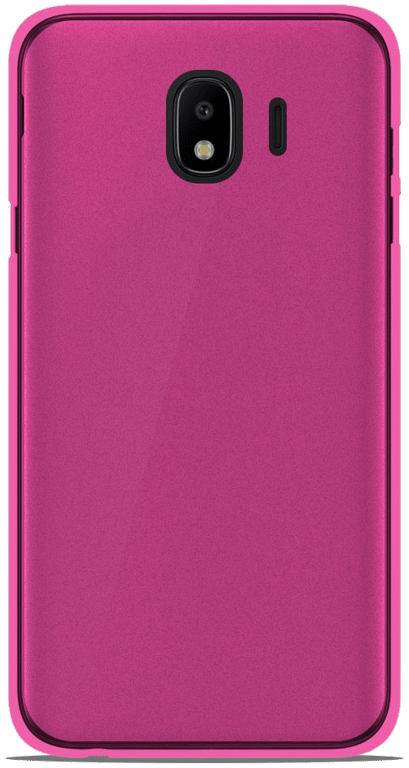 Coque silicone unie compatible Givré Rose Samsung Galaxy J4 2018