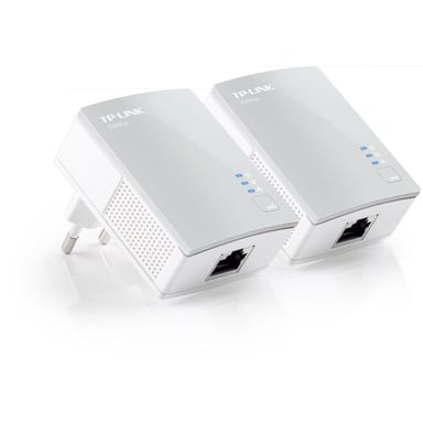 TP-Link CPL 600 Mbps avec 1 Port Ethernet, Kit de 2 - Solution idéale pour profiter du service Multi-TV à la maison (TL-PA4010 KIT)